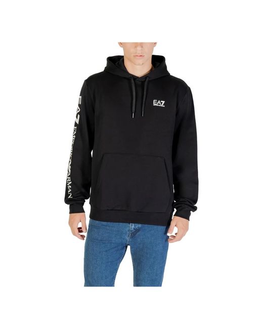 EA7 Kapuzenpullover Mit Ea7-Design in Black für Herren