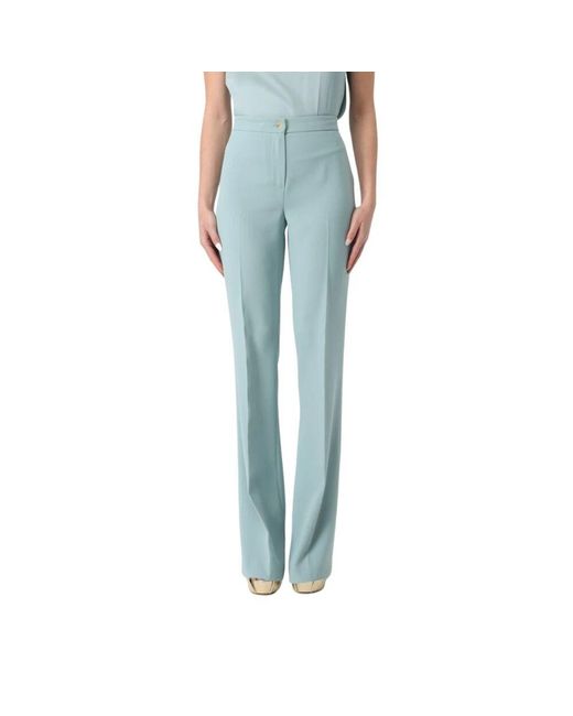 Wide Trousers Twinset de color Blue