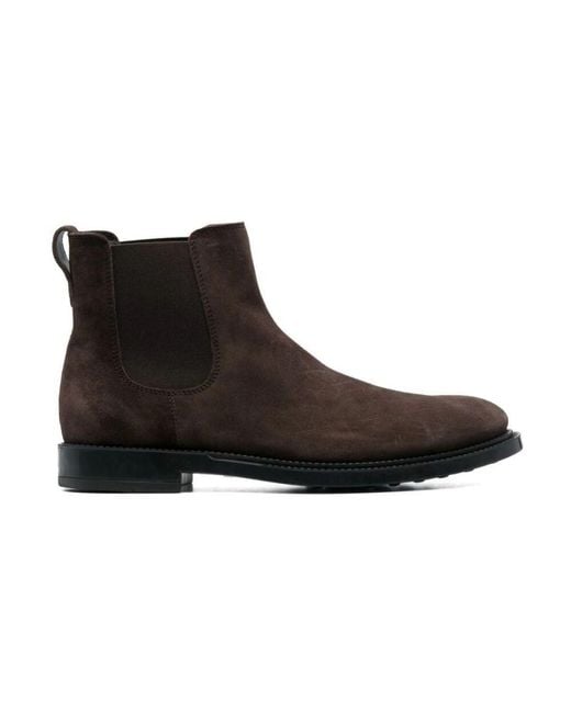 Tod's Eleganter Formeller Gummistiefel in Black für Herren