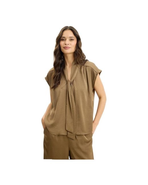 Blouses iN FRONT de color Brown
