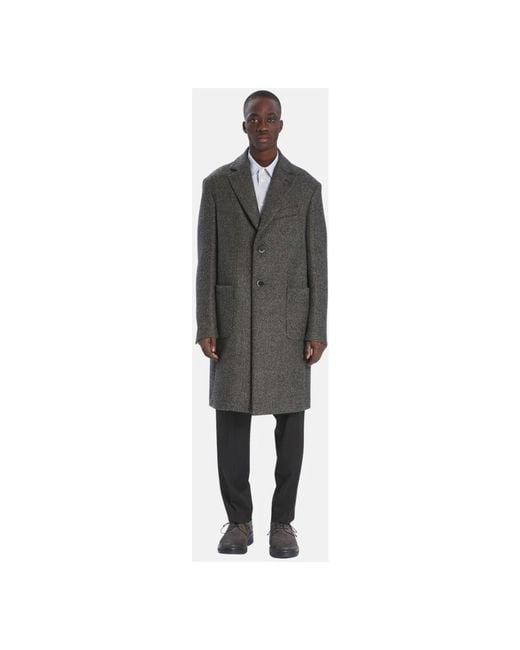 Barena Gray Single-Breasted Coats for men