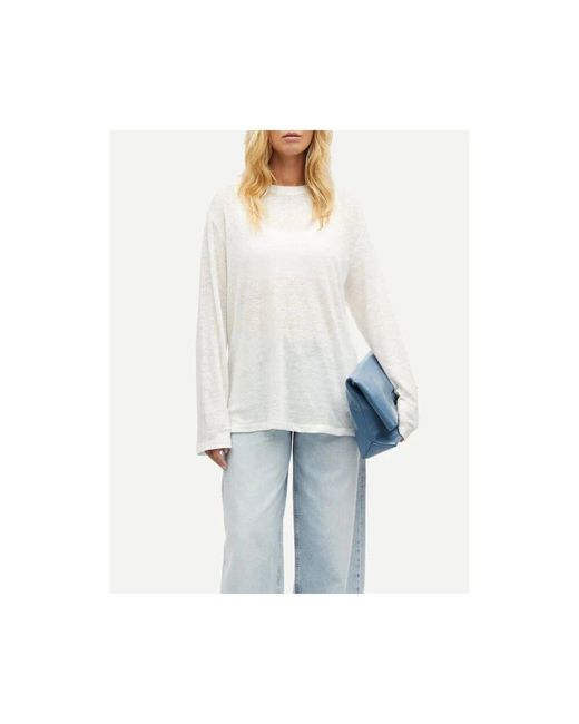 Long Sleeve Tops Samsøe & Samsøe de color White