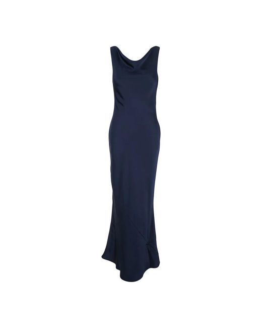 Plain Lange Jurk in het Blue