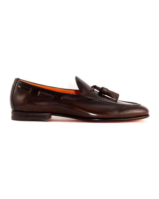 Loafers di Santoni in Brown da Uomo