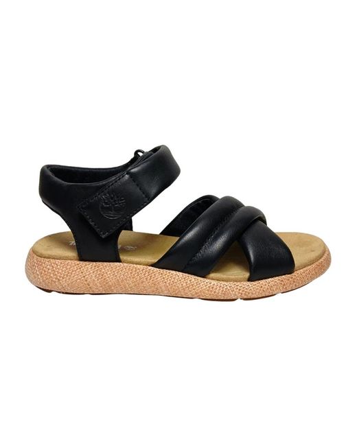 Timberland Black Flat Sandals