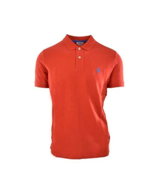 U.S. POLO ASSN. Red Polo Shirts for men