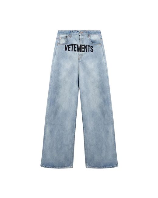 Jeans con logo da Uomo di Vetements in Blu | Lyst