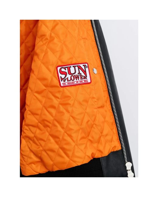 sunflower Leren Vliegjack in het Black voor heren