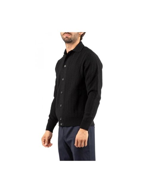 FILIPPO DE LAURENTIIS Black Cardigans for men