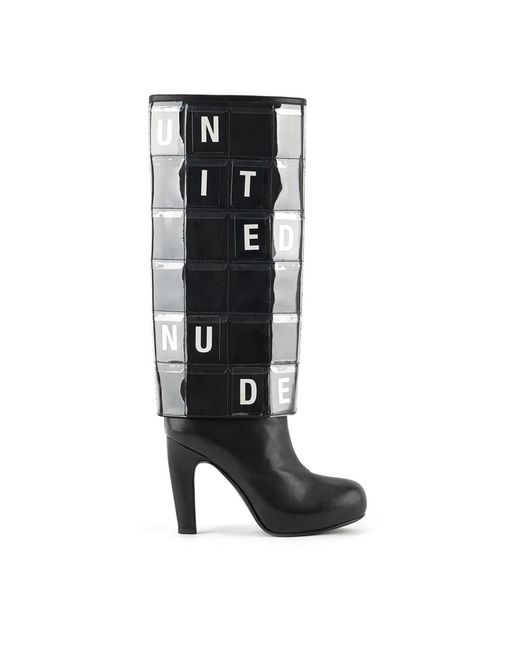 United Nude Black Heeled Boots