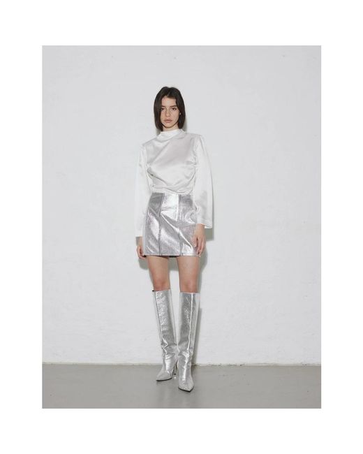 Envelope Gray Short Skirts