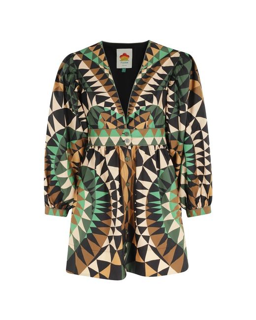 Farm Rio Green Short Dresses