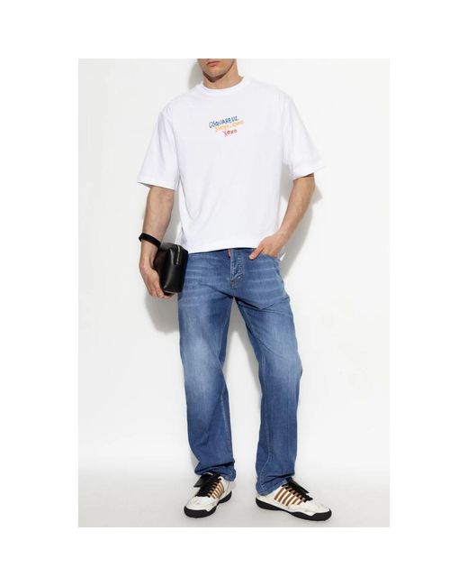DSquared² Jeans ,Blauw ,Denim Jeans 642 Capsule Summer Lovers in het Blue voor heren