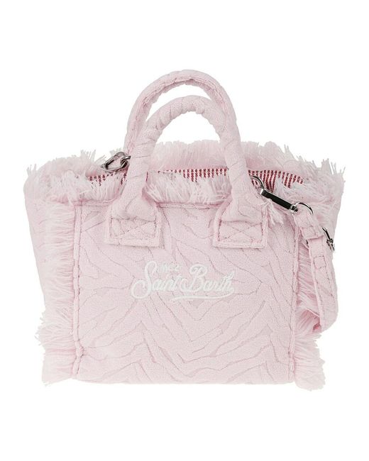 Mc2 Saint Barth Pink Zebra Mini Vanity Schwamm Tasche
