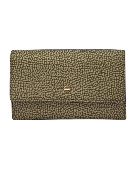 Borbonese Metallic Portafoglio Medium C/Patta E Zip