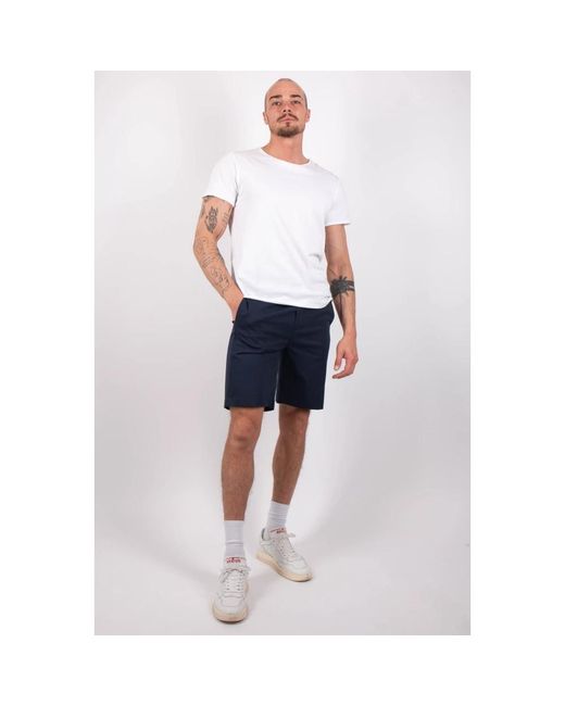 KIEFERMANN Blue Casual Shorts for men