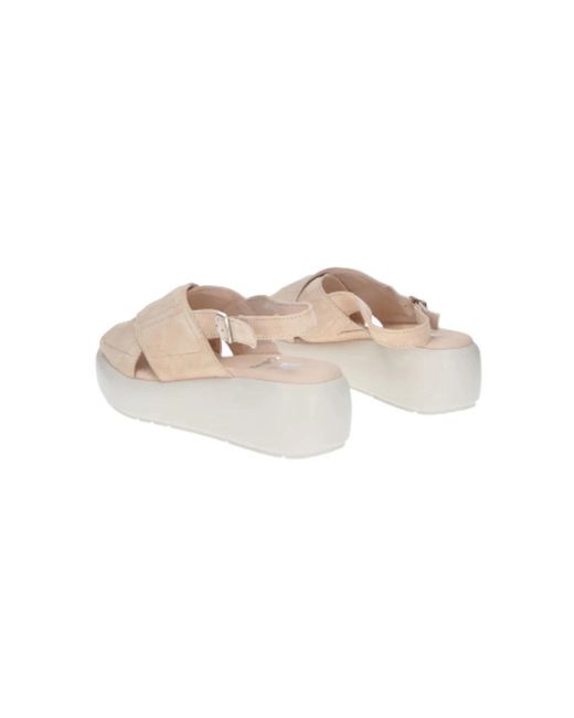 Callaghan Natural Wildleder Keilsandalen