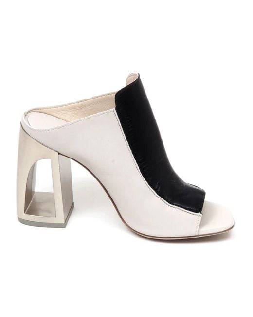 Heeled Mules di Vic Matié in Black