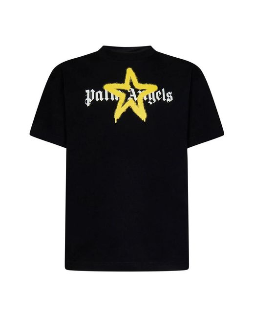 Palm Angels Black T-Shirts for men