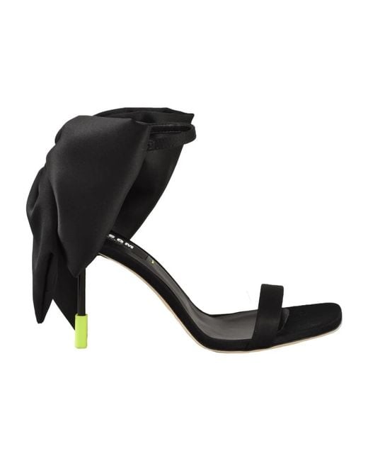 MSGM Black High Heel Sandals