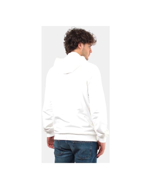 Mc2 Saint Barth Weiße zip-hoodie mit initialen in White für Herren