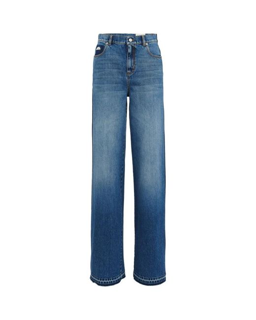 Alexander McQueen Blue Straight Jeans