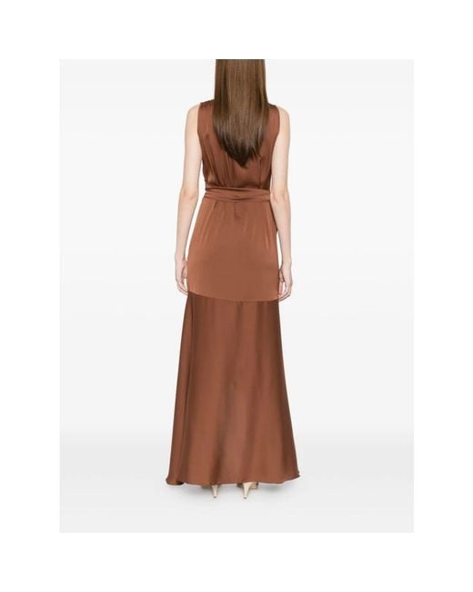 Silk95five Brown Maxi Dresses