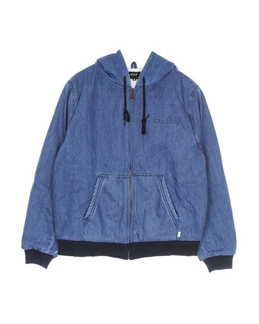 Huf Blue Zip-Throughs for men