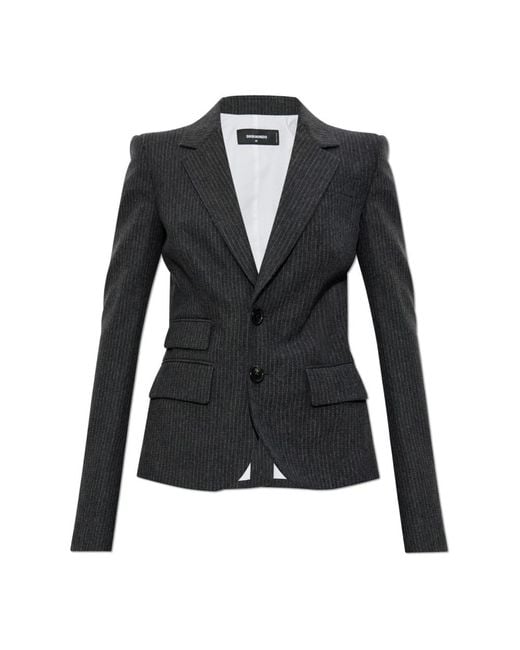 DSquared² Nadelstreep Blazer in het Black