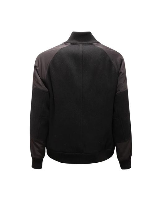 Paolo Pecora Black Bomber Jackets for men