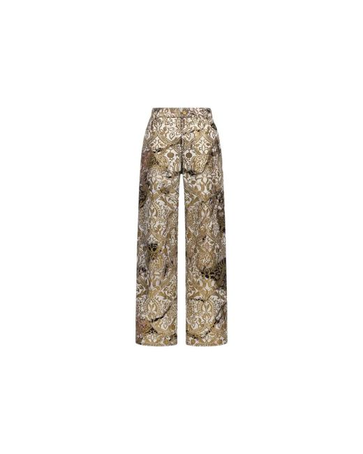 Roberto Cavalli Natural Wide Trousers