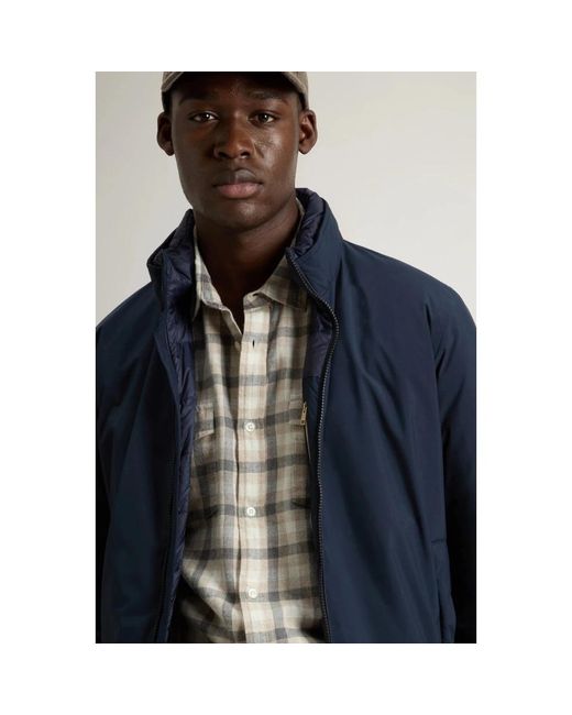 Woolrich Blue Light Jackets for men