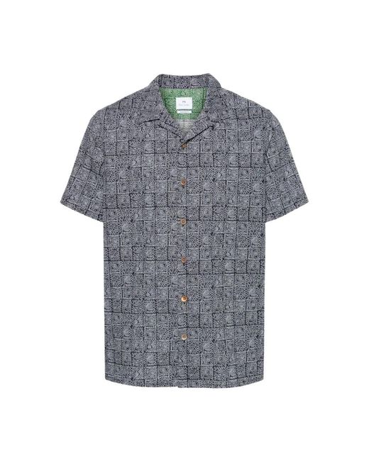 PS by Paul Smith Gray Short Sleeve Shirts for men
