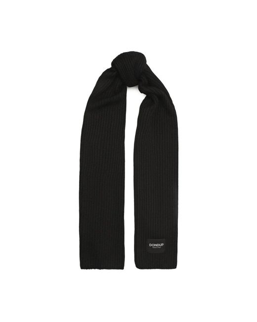 Dondup Black Winter Scarves for men