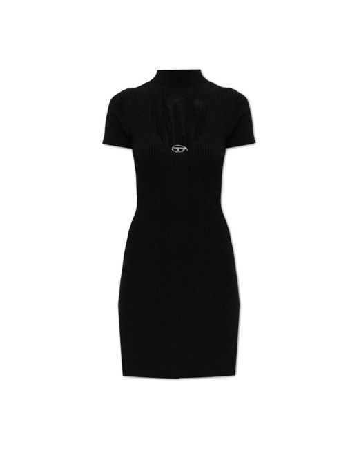 Knitted Dresses DIESEL de color Black