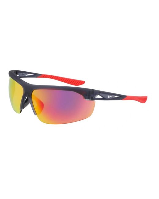 Nike Accessoires ,Zwart ,Zwart/Rood Zonnebril Windtrack M in het Red voor heren