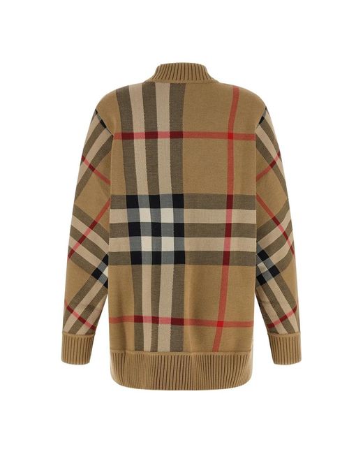 Cardigans Burberry en coloris Brown
