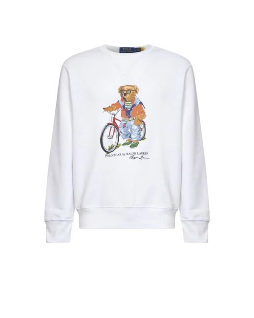 Polo Ralph Lauren White Sweatshirts for men