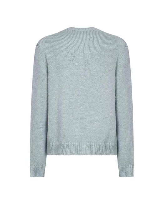 Jil Sander Blue Round-Neck Knitwear for men