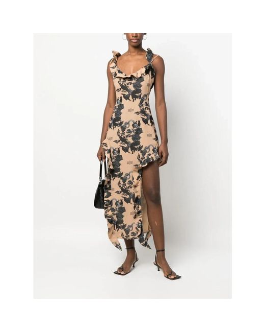 Midi Dresses ROKH de color Metallic