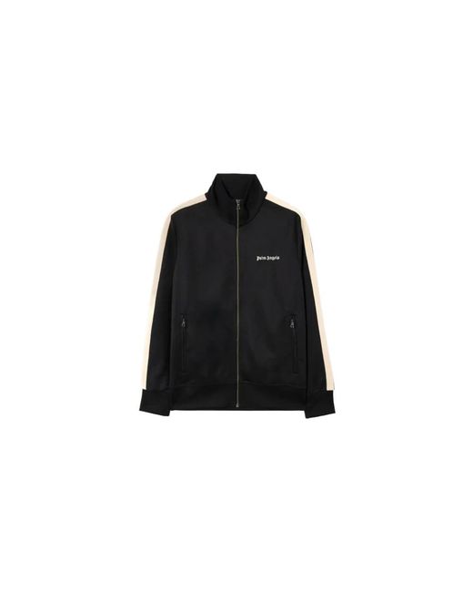 Palm Angels Black Zip-Throughs for men