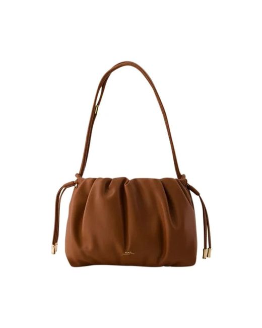 A.P.C. Brown Shoulder Bags