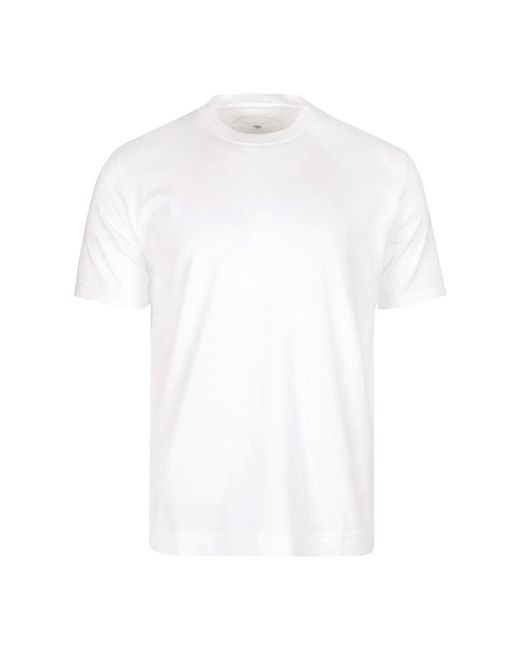 Polo t-shirt classico di Fedeli in White da Uomo
