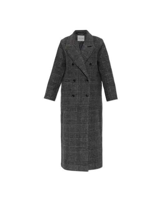 Samsøe & Samsøe Black Double-Breasted Coats