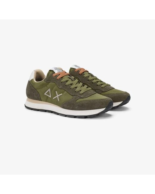 Sun 68 Green Sneakers for men