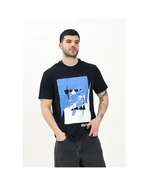 Karl Lagerfeld T-Shirts Und Polos Schwarz in Blue für Herren