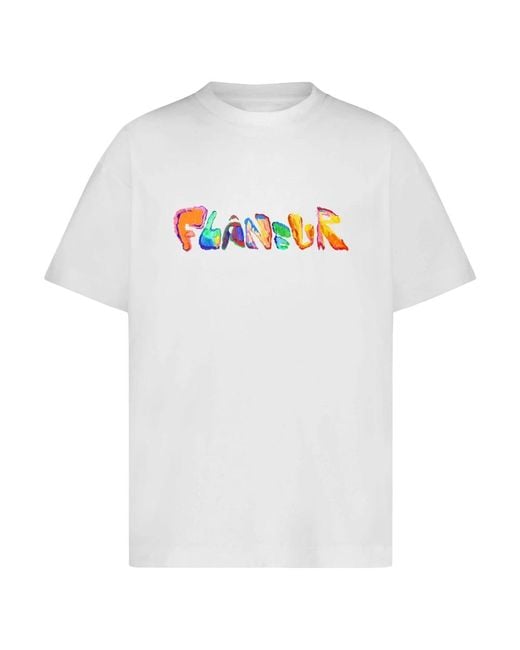 flâneur T-Shirts in het White voor heren