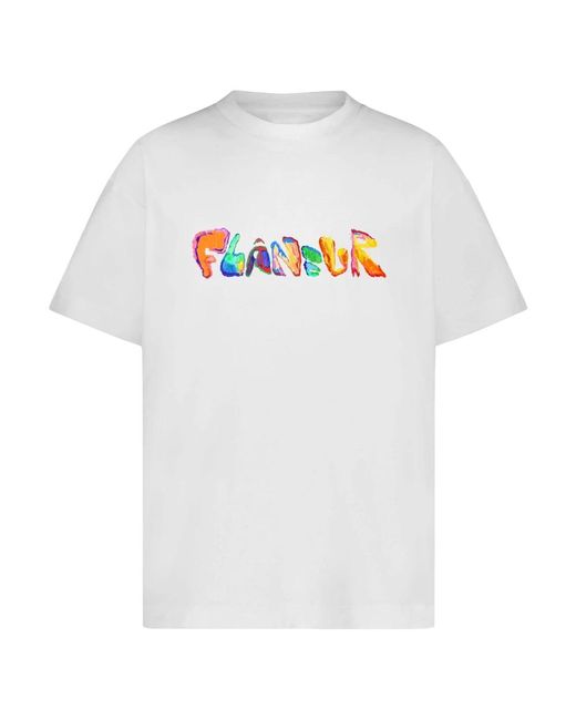 flâneur T-Shirts in het White voor heren