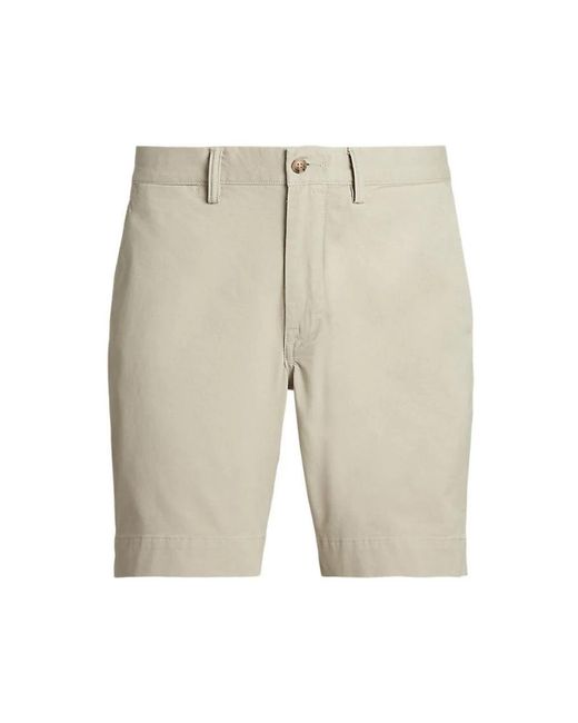 Ralph Lauren Chino shorts mit stretch fit in Natural für Herren