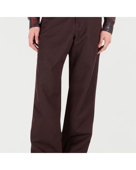 Roberto Cavalli Purple Wide Trousers for men
